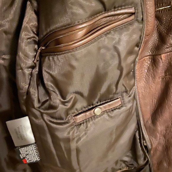 NWOT - Men's Brown Wilson's Leather Blazer - Picture 4 of 13